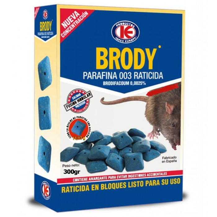 Veneno em blocos para ratos e camundongos 300gr