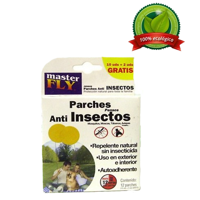 12 adesivos anti-insectos masterfly
