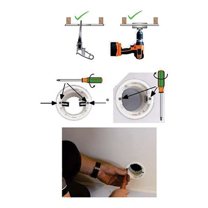 Recarga de Porta-Isco para Tectos e Paredes